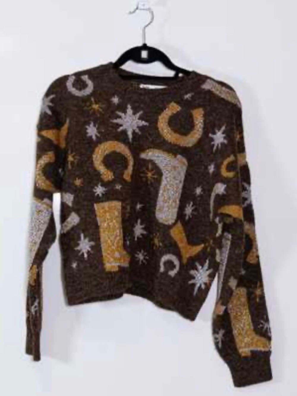 Zara Cowboy Boot Sweater